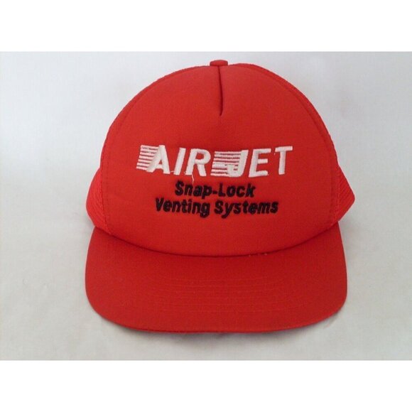 Vintage Air Jet Snap Lock Venting Systems Trucker Snapback Hat - Picture 1 of 5